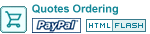 Custom quotes ordering website template with optional Paypal payment forms