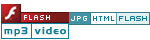 Musician website template with video and mp3 Flash players.