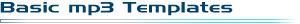 Basic Mp3 Templates