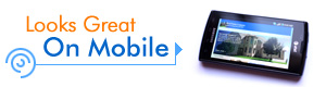 Mobile compatible HTML websites