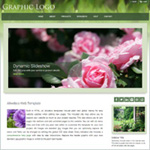 Rose Garden: HTML5 drop menu webpage template
