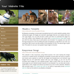 Pets: Food, cooking, restaurant web template