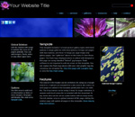 Black Lotus: CSS drop menu web template