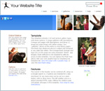 Aerobic: CSS drop menu web template