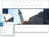 View gallery website template.