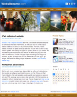 Inspiration: Tablet web template