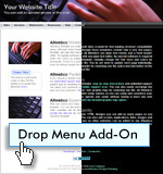 Minisite Drop Menu Template Add-on