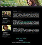 View mini site web template