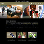 mobi-Black: Hybrid website template for mobiles, laptops and desktops