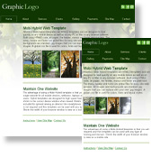 mobi-Maple: Hybrid website template for mobiles, laptops and desktops