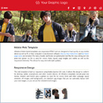 mobi-Red: Hybrid website template for mobiles, laptops and desktops