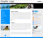 view drop menu web site template
