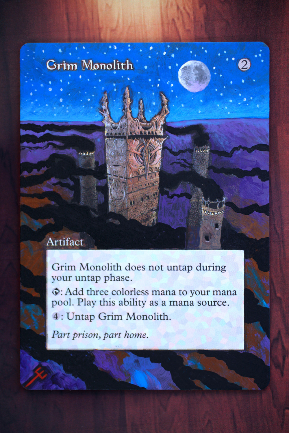Grim Monolith Blue Sky