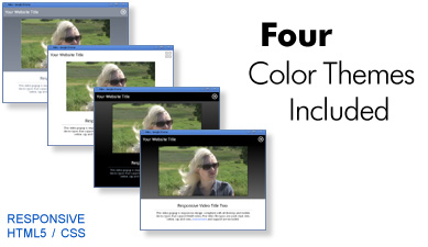 Color themes for HTML5 video popups