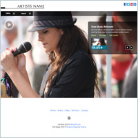 Roadshow: Mp3 music webpage template with video