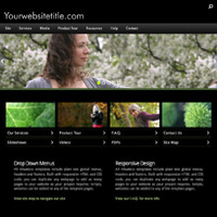 Black tour responsive design web template