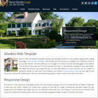 Responsive Blue Real Estate Website Template