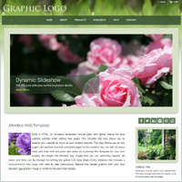 Rose Garden: HTML5 Drop Menu RWD Template