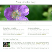 Raincolors: One page responsive website template