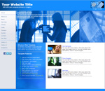 IT Blue: Website template with quotes form