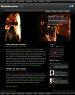iBlack: iPad optimized web template