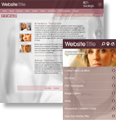 Faces: Feminine beauty web template design